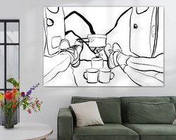 Example of the artwork in a room