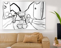 Example of the artwork in a room