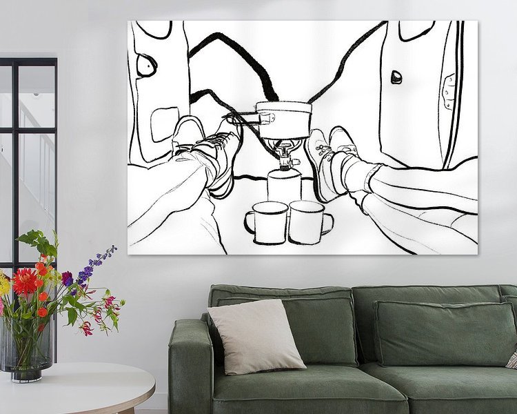 Example of the artwork in a room