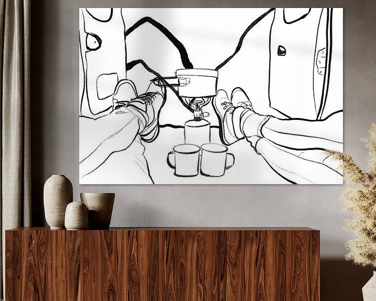 Example of the artwork in a room