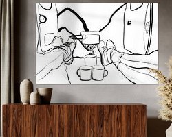 Example of the artwork in a room