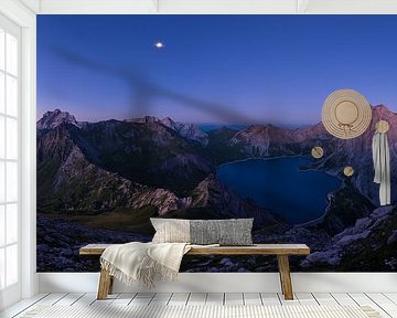 Kort voor zonsopgang aan de Lünersee