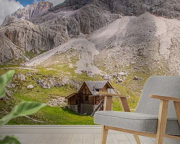 Mountain hut in the Dolomites, Italy by Bianca Kramer