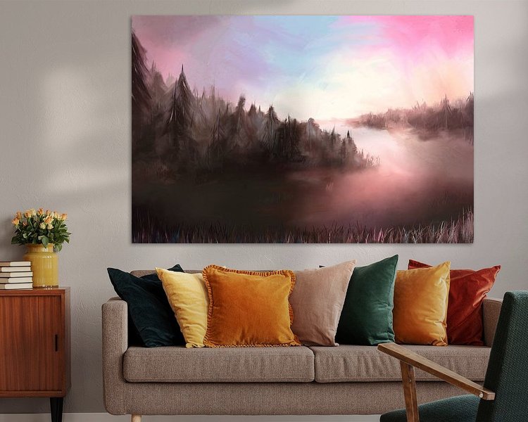 Example of the artwork in a room