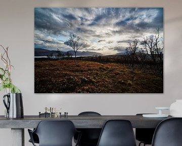 Flat piece on a mountain with fjord in the background by Glenn Vlekke