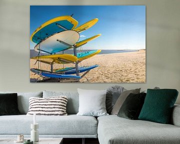 Surfboards on the beach of Hörnum, Sylt by Christian Müringer