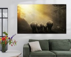 Example of the artwork in a room