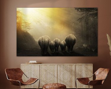 Example of the artwork in a room