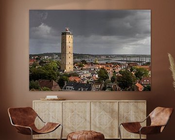 Blick auf West Terschelling und die Brandaris von Sander Groenendijk