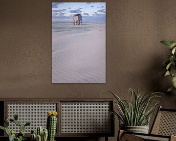 Drowning house Terschelling from the sand dunes by Sander Groenendijk