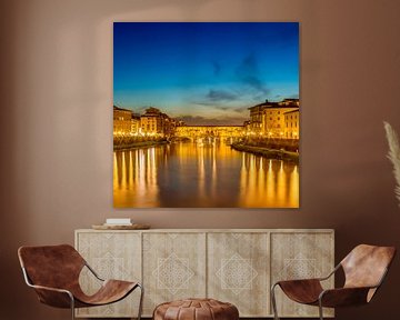 FLORENZ Ponte Vecchio bei Sonnenuntergang von Melanie Viola