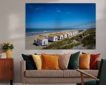 Strandhuisjes. van Jolanda Bosselaar