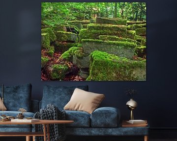 mosachtige stenen