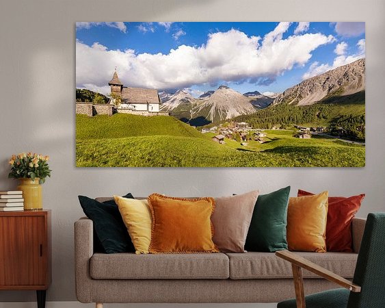 Example of the artwork in a room