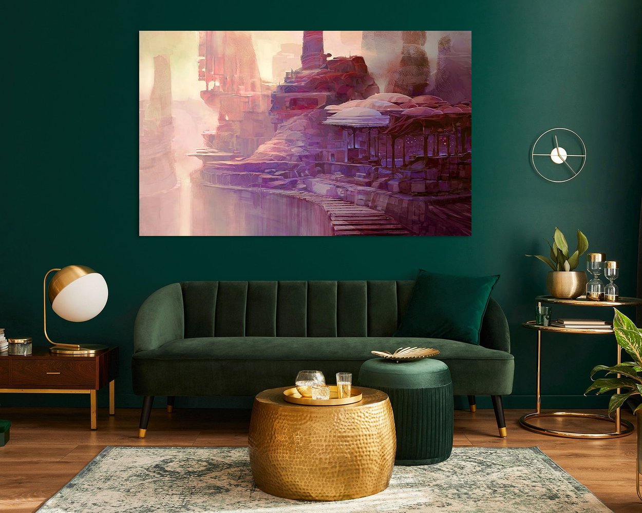 Example of the artwork in a room