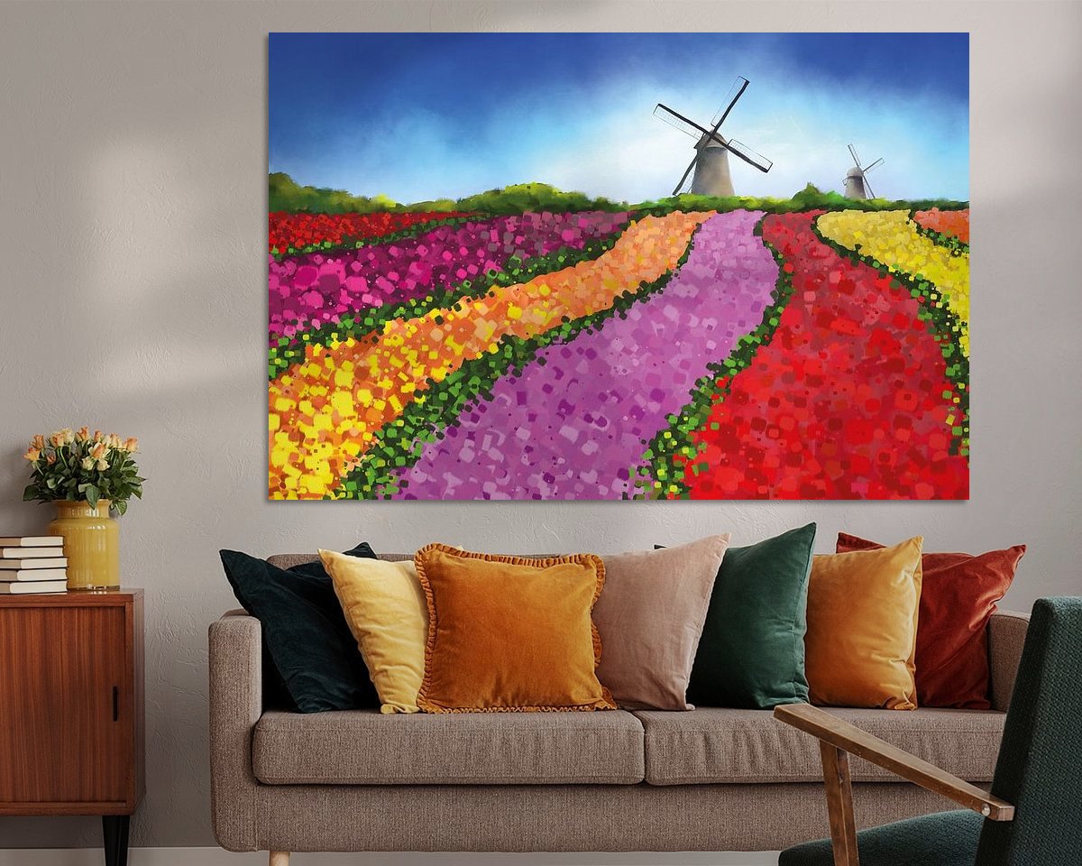 Example of the artwork in a room