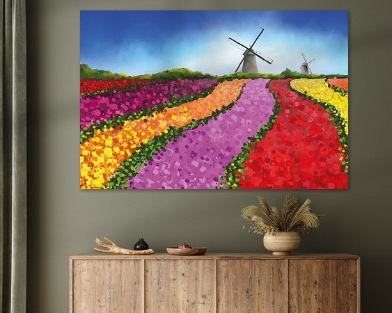 Example of the artwork in a room