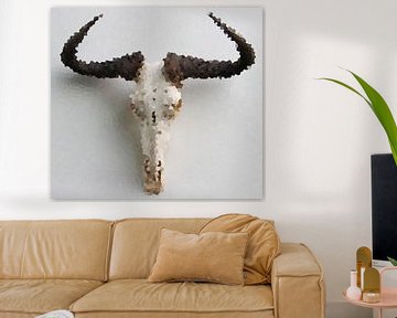 Wildebeest in Art by Maja Smits