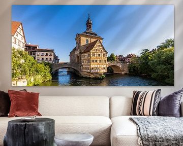 Ancien hôtel de ville dans la vieille ville de Bamberg sur Werner Dieterich