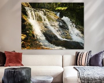 Riesloch Watervallen bij Bodenmais, Beieren 2 van Jörg Hausmann