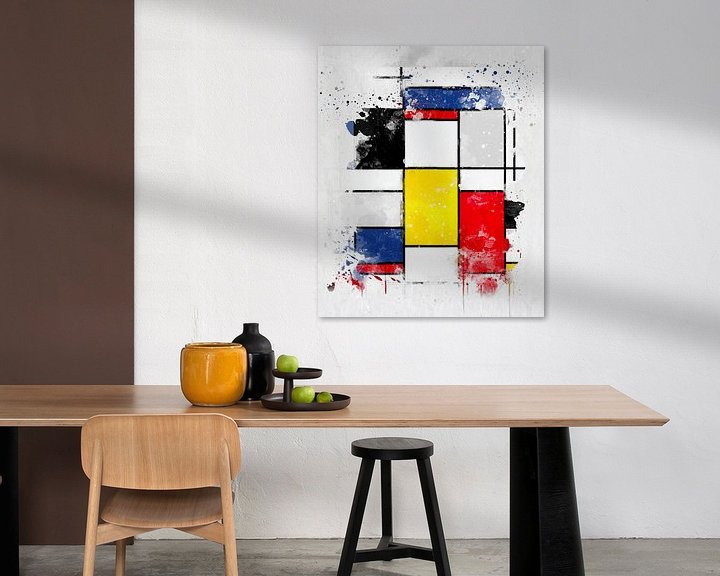 Sfeerimpressie: Piet Mondriaan waterverf van zippora wiese