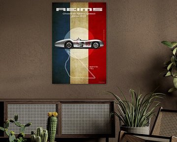 Mercedes W196 Stroomlijn Reims Vintage van Theodor Decker