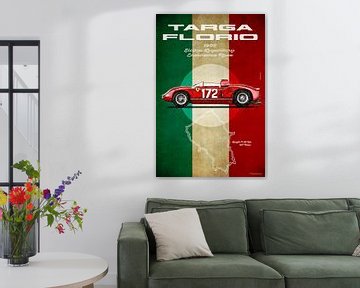 Ferrari 250LM, Targa Florio, Vintage van Theodor Decker