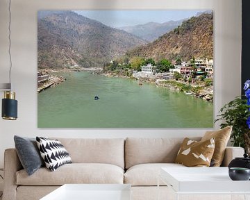 De heilige rivier de Ganges in India van Eye on You