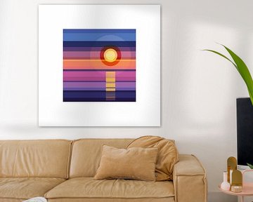 Sunset stripes van Color Square