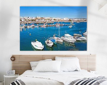 The port and the town of Lagos in the Algarve in Portugal by Eye on You