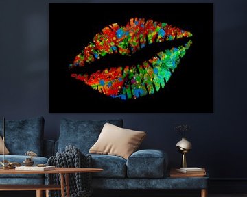 Multi-colour lips by Fred Odle