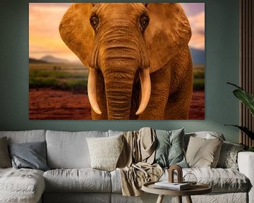 Porträt Elefant
