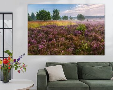 Ochtendstemming in de Lüneburger Heide van Daniela Beyer