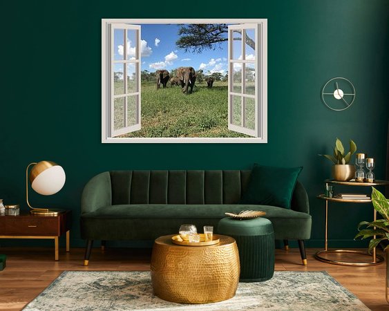 Example of the artwork in a room