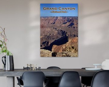 Vintage poster, Grand Canyon National Park, Arizona, Amerika van Discover Dutch Nature