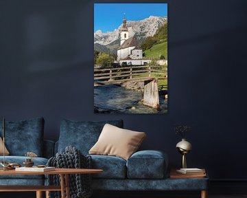 Pfarrkirche St.Sebastian, Ramsau, Oberbayern, Deutschland von Markus Lange