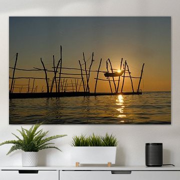 Goldener Abend am Meer