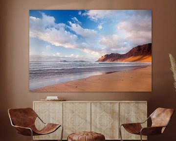 Sunset at Famara beach, Lanzarote by Markus Lange