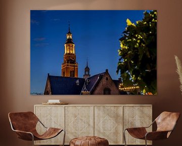 The church tower in Maassluis on Schanseiland by Nathan Okkerse