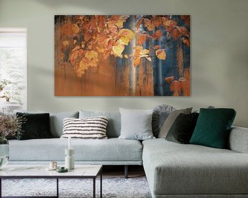 Malerisch rostiges Herbstlaub von Rob Visser