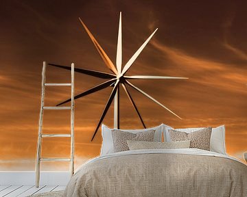 Windturbine met veel wieken