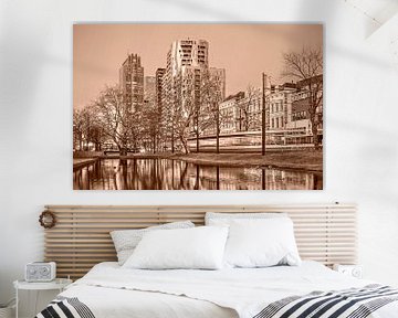 Rotterdam Westersingel - monochroom van Frans Blok