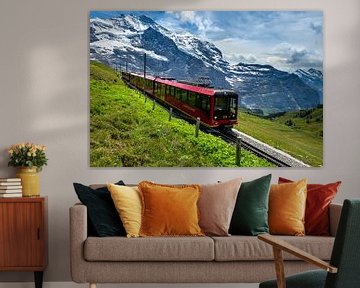 Jungfrau train, Grindelwald, Switzerland by Adelheid Smitt