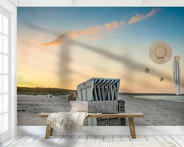 Strandkorb at the Baltic Sea by Martin Wasilewski