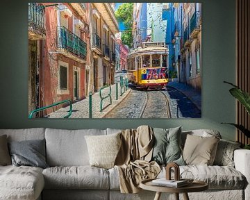 Tram in Lisbon by Antwan Janssen
