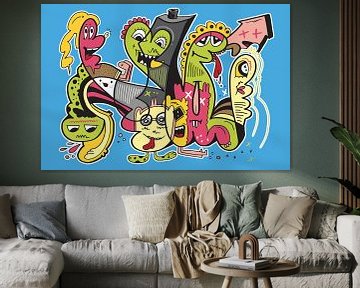 Graffiti Pop Art van Koen Haarbosch