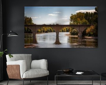 Bridge over the Dordogne by Jan van der Knaap