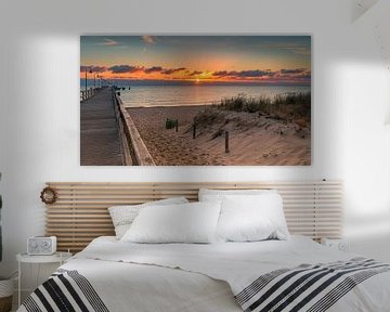 Sonnenaufgang in Göhren auf der Insel Rügen, Deutschland von Henk Meijer Photography