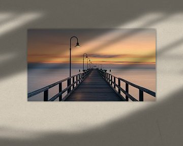Sonnenaufgang in Göhren auf der Insel Rügen, Deutschland von Henk Meijer Photography