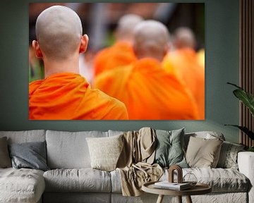 Boeddhistische monniken van Henny Hagenaars